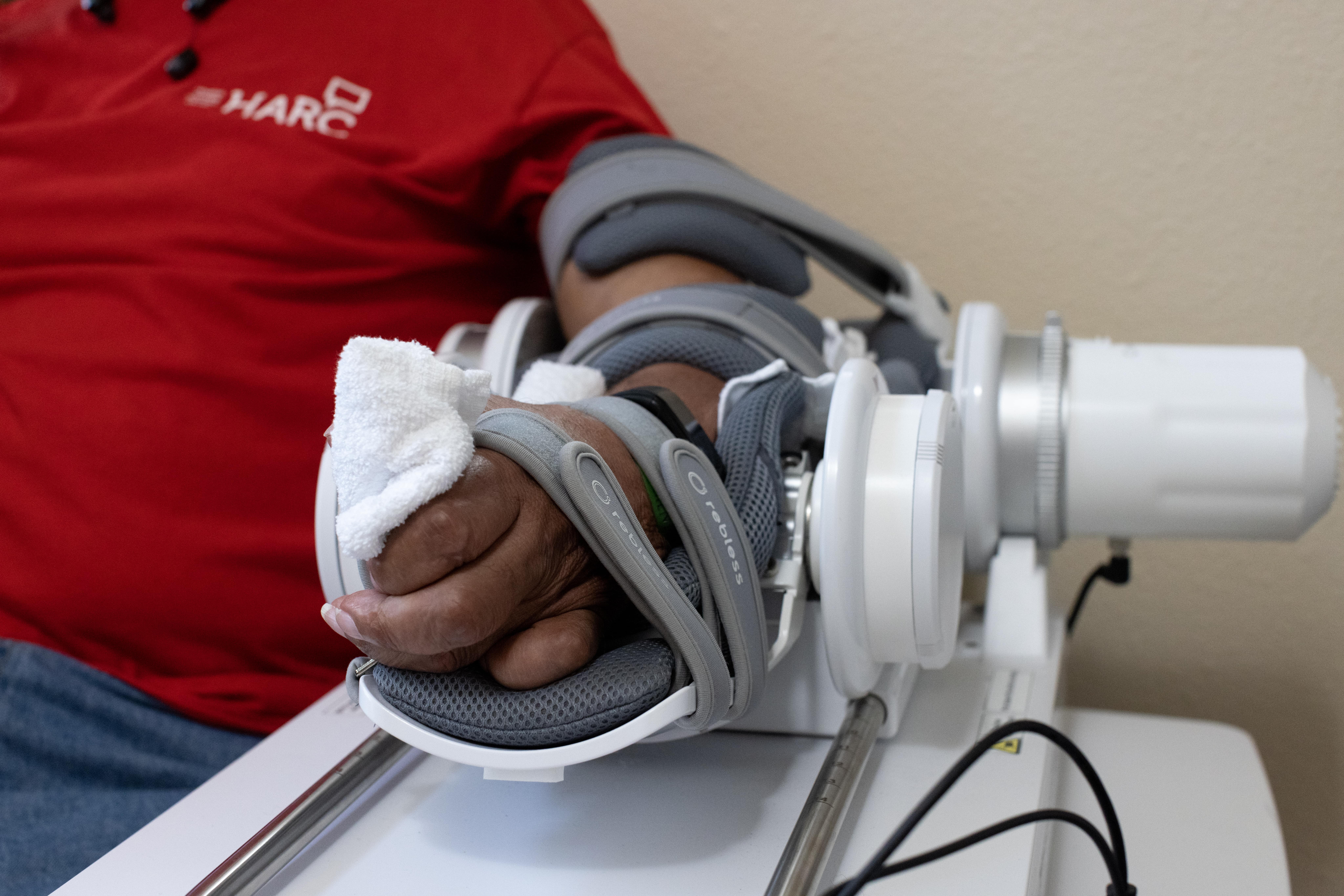 Image of brain-controlled robotic arm developed by the University of Houston