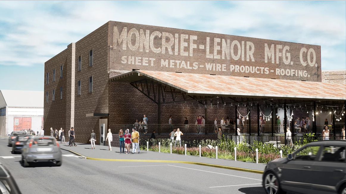 Conceptual rendering of moncrief lenoir buildings