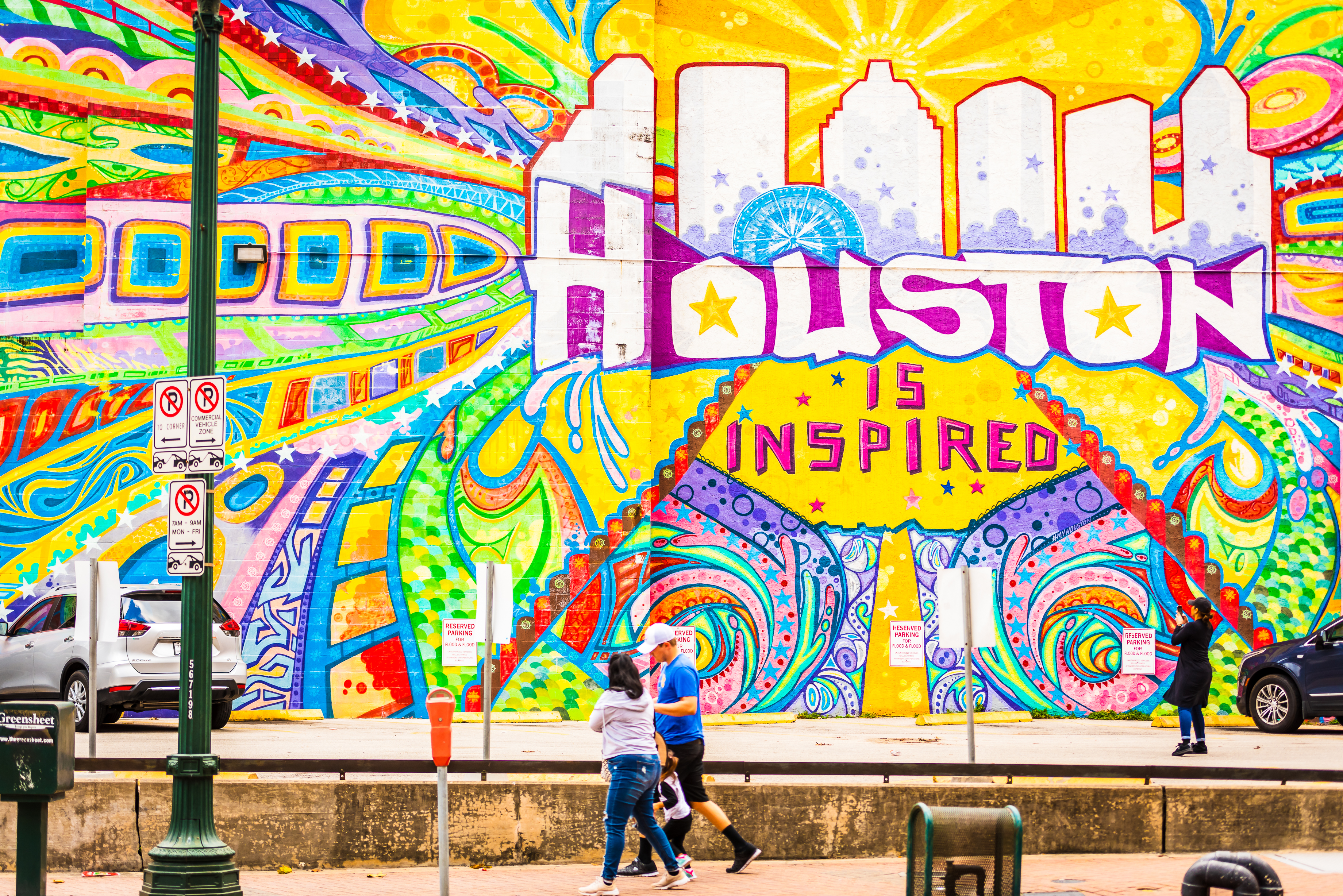 Houston is Inspired Mural in Downtown