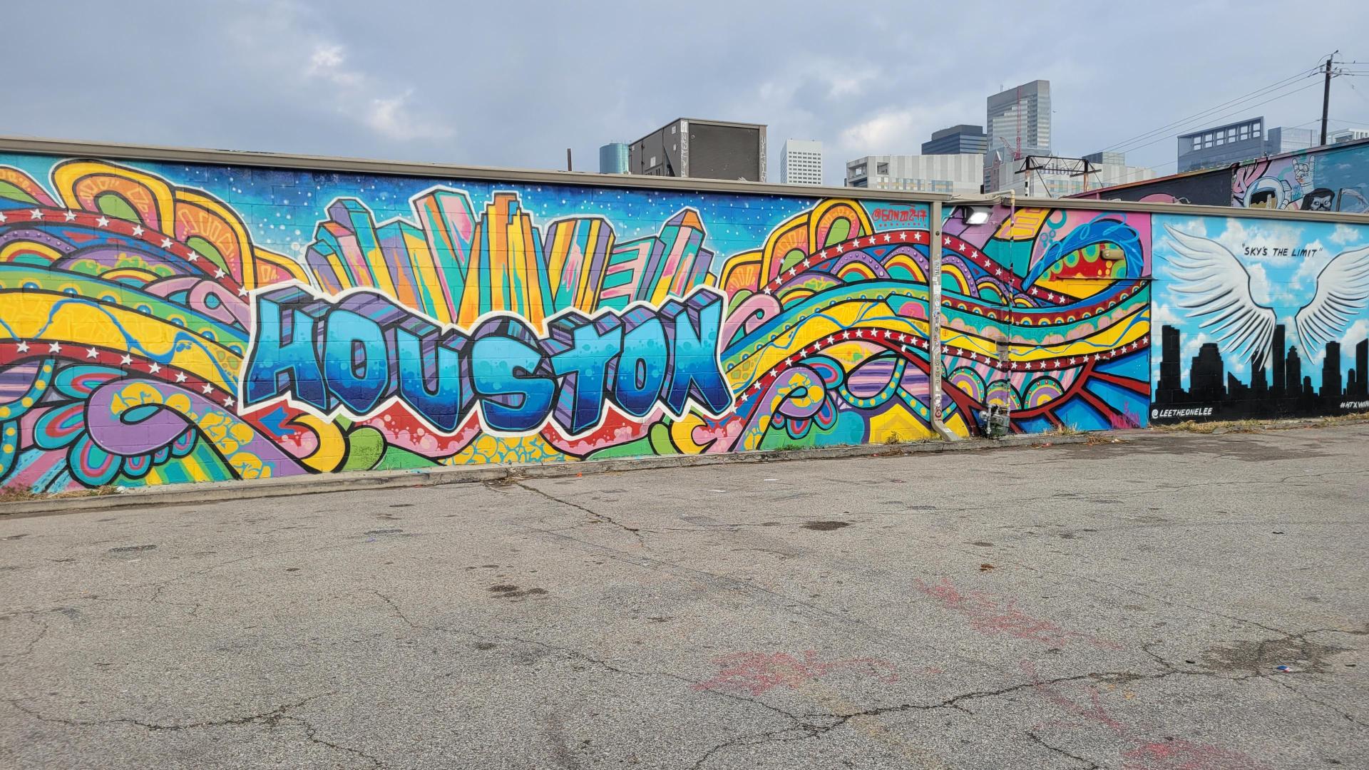 Houston mural at graffiti park