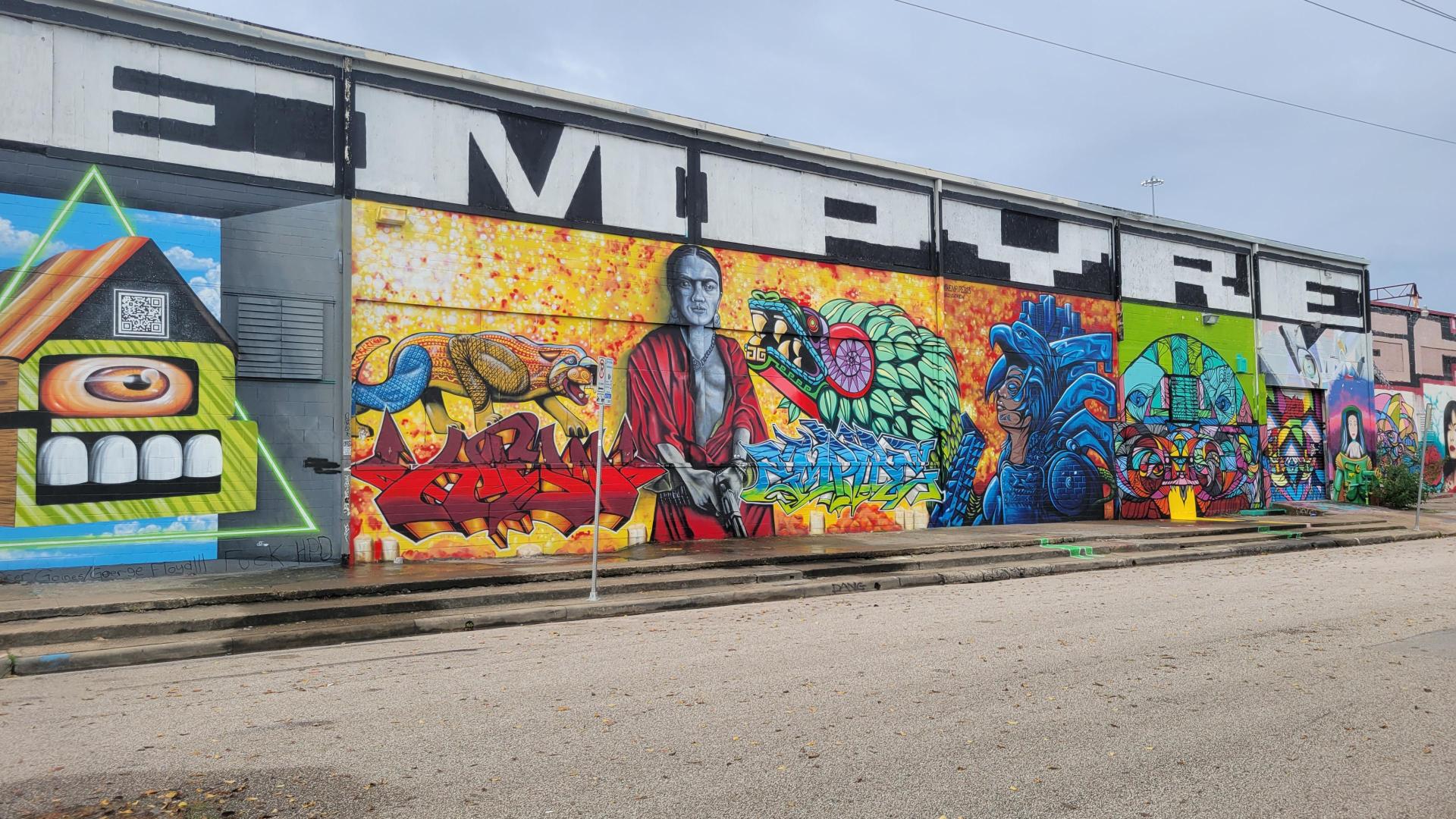 Houston's graffiti park located on Leeland Street