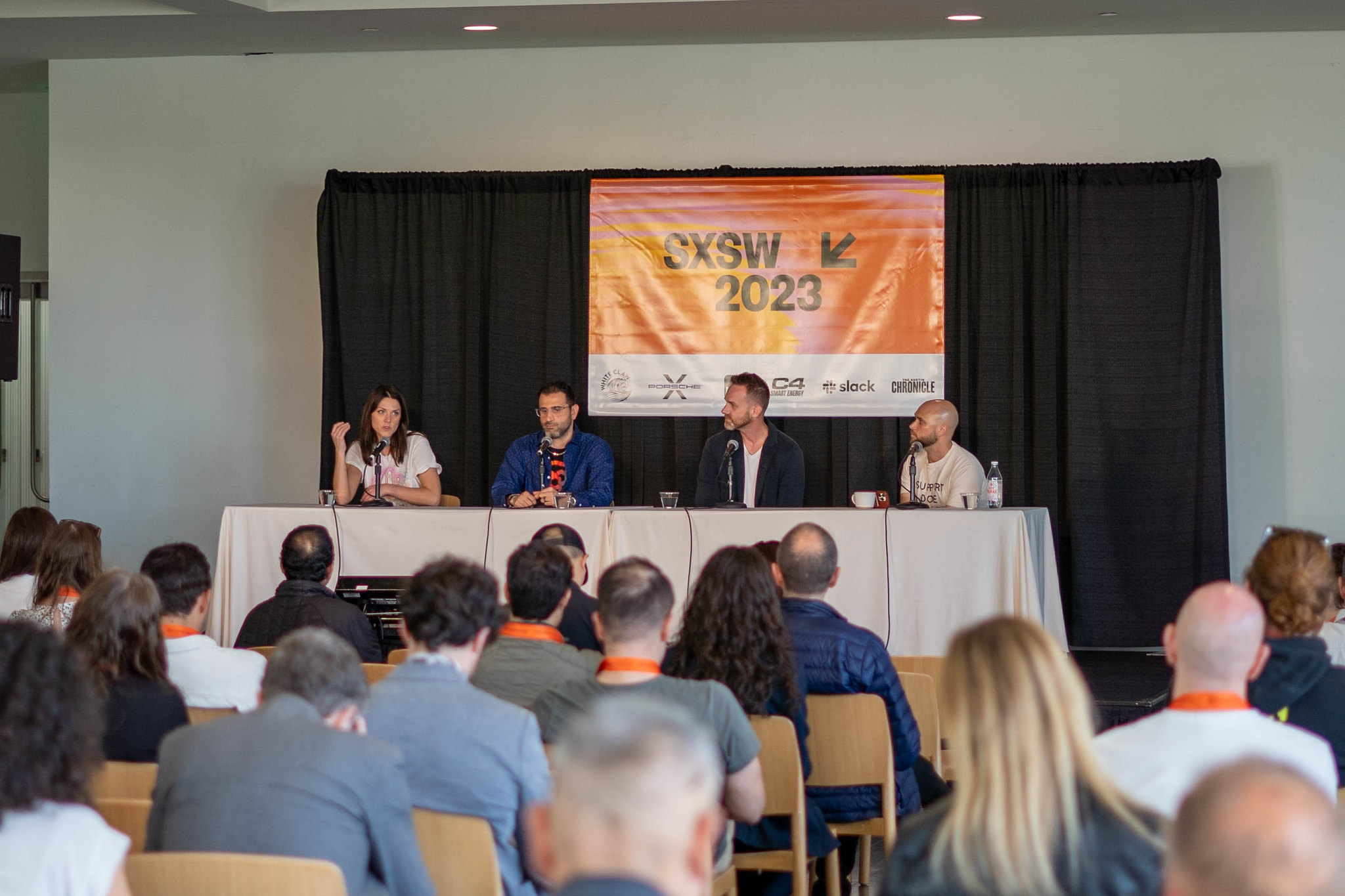 Panelists at Houston House at 2023 SXSW